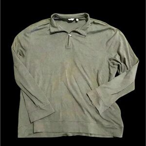Calvin  Klein men’s 2XL grey 3/4 zip pullover